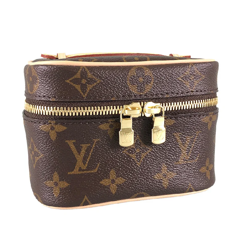 Louis Vuitton bags with a front - zip pocket for small items like keysLOUIS VUITTON Monogram Nice Nano M44936 Vanity case