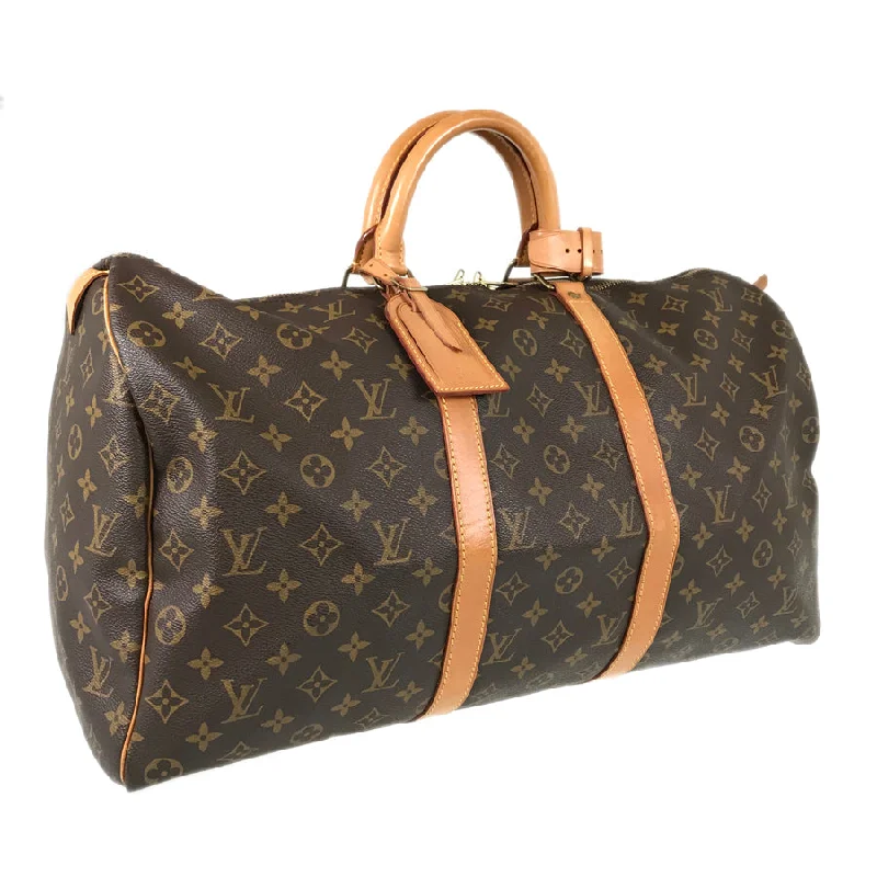 Louis Vuitton crossbody bags with a woven leather strap for textureLOUIS VUITTON Monogram Keepall 50 M41426 Boston bag