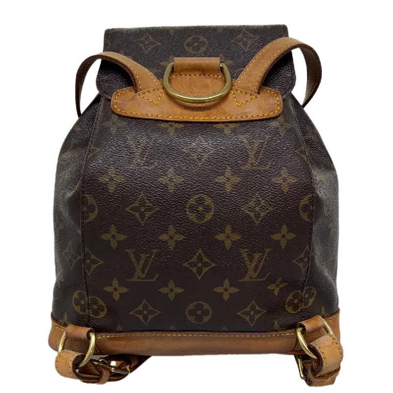 Louis Vuitton backpacks with a padded laptop compartment for travelLOUIS VUITTON Monogram Montsouris MM Backpack M51136 LV Auth 32598