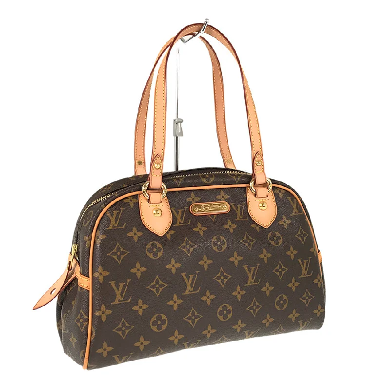 Louis Vuitton bags with a chain - link trim and a leather body for a modern edgeLOUIS VUITTON Monogram Montorgueil PM M95565 Hand bag