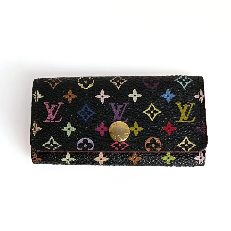 Ladies Louis Vuitton shoulder bags with a tassel decoration for charmLOUIS VUITTON Louis Vuitton Louis Vuitton multicolored Murakami key ring with 4 hooks