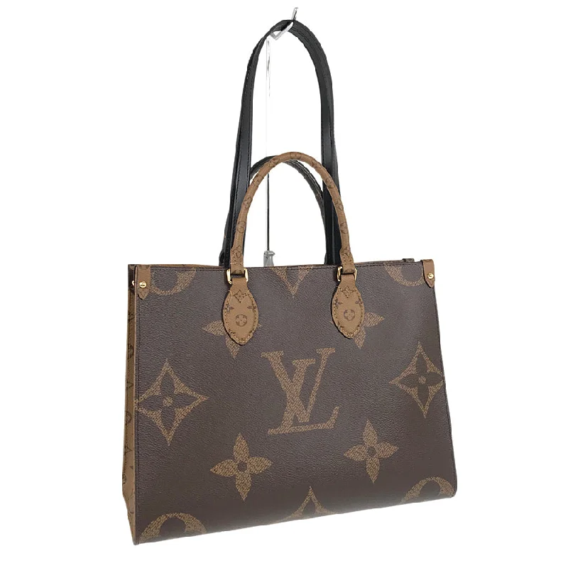 Louis Vuitton bags with a snap - button closure and a decorative charm for styleLOUIS VUITTON Monogram Giant Monogram Reverse Giant On The Go MM M45321 Tote bag