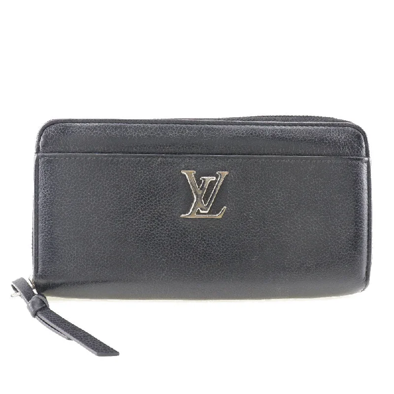 Louis Vuitton handbags with a back - zip pocket for storing valuablesLOUIS VUITTON Lockme Wallet