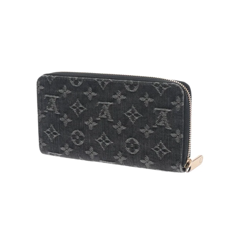 Louis Vuitton tote bags with a water - resistant coating for outdoor useLOUIS VUITTON Monogram Zippy Black M95614 Unisex Long Wallet