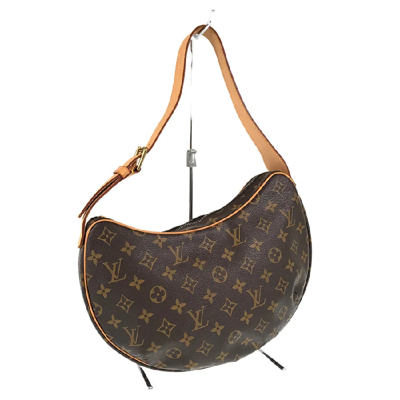 Louis Vuitton bags with a chain - link trim and a leather body for a modern edgeLOUIS VUITTON Monogram croissant MM M51512 Shoulder bag