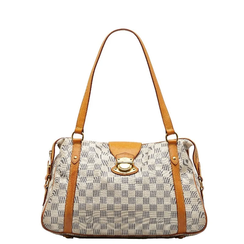 Louis Vuitton crossbody bags with a woven leather strap for textureLOUIS VUITTON Louis Vuitton Damière Azur N42220 Handbag PVC/Laser White  Vintage