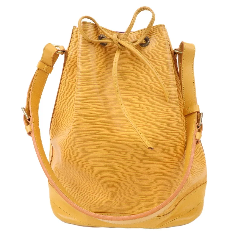 Louis Vuitton Alma bags with a leather - wrapped handle for a luxurious feelLouis Vuitton Epi Leather Noe Shoulder Bag Tassili Yellow M44009