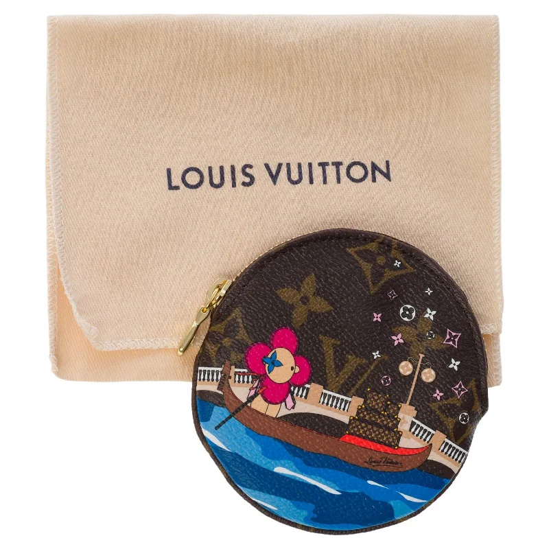 Louis Vuitton handbags with a patent - leather finish for a shiny lookLOUIS VUITTON Limited Edition Vivienne Doll coin purse in brown monogram, GHW