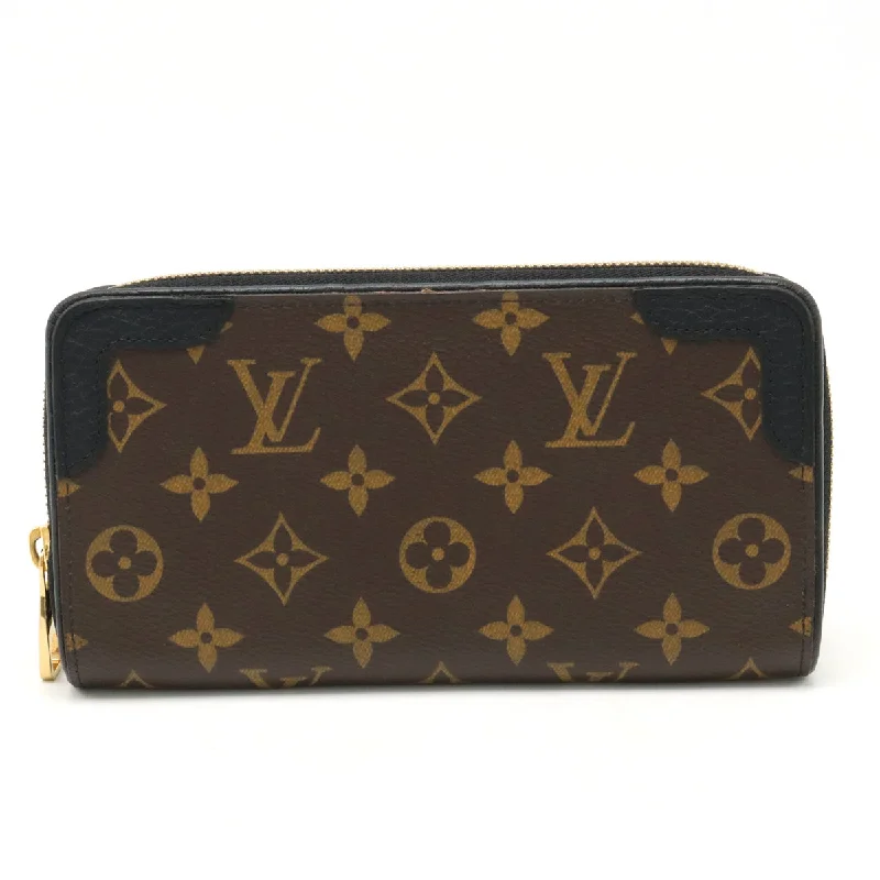 Ladies Louis Vuitton Capucines bags with a detachable shoulder strapLouis Vuitton Louis Vuitton Monogram Jeep Wallet Retiro Round Fassner Long Wallet Noir Black M61855