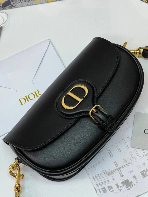 Luxury Christian Dior crossbody bags with a chain - link strapDior Bobby East-West bag black