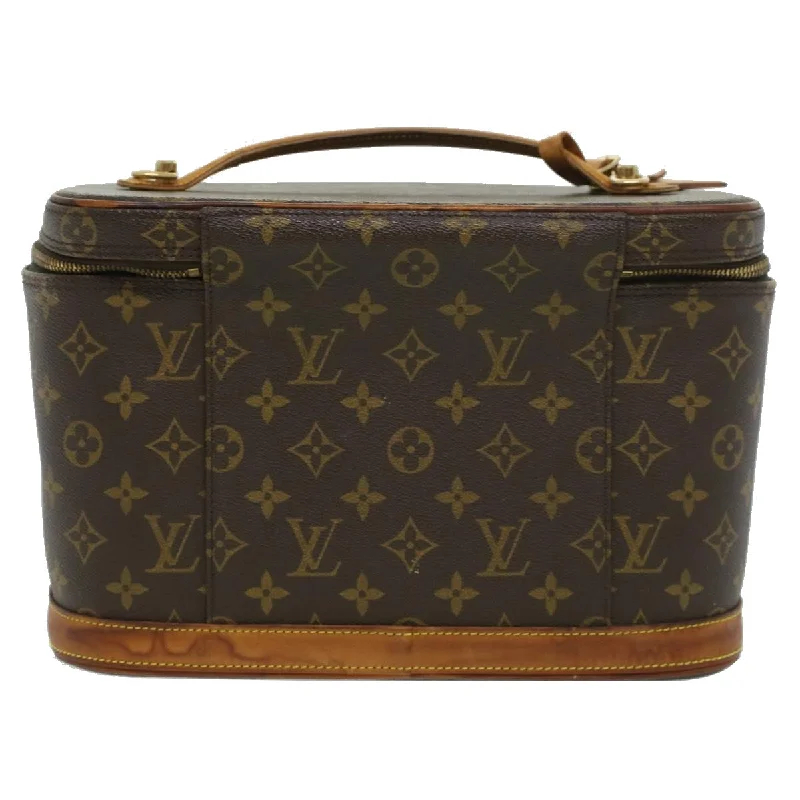 Louis Vuitton Petite Malle bags with a hard - shell structure for uniquenessLOUIS VUITTON Monogram Nice Hand Bag M47280 LV Auth cl249