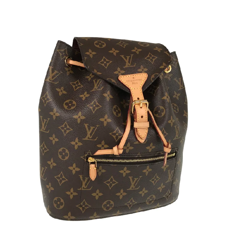 Louis Vuitton backpacks with a padded laptop compartment for travelLOUIS VUITTON Monogram Montsouris Monogram M43431 Backpack