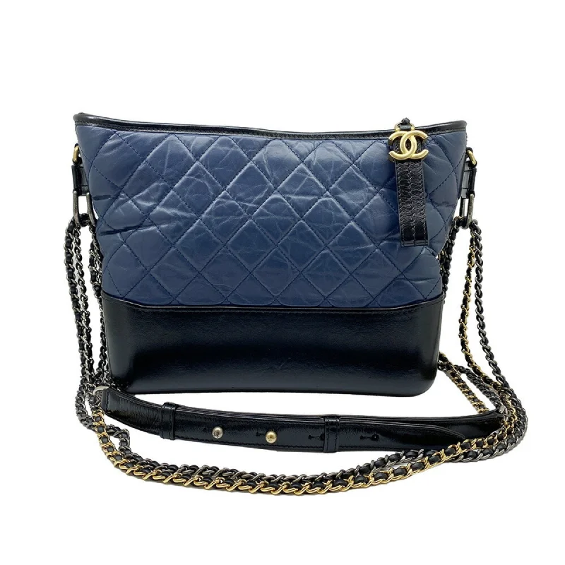 Chanel Small Crossbody Bag for TravelChanel Small Crossbody Bag for TravelCHANEL Gabriel Chain Shoulder Bag Medium Hobo Leather Navy Black Aged Calf Women Men Unisex 4WAY