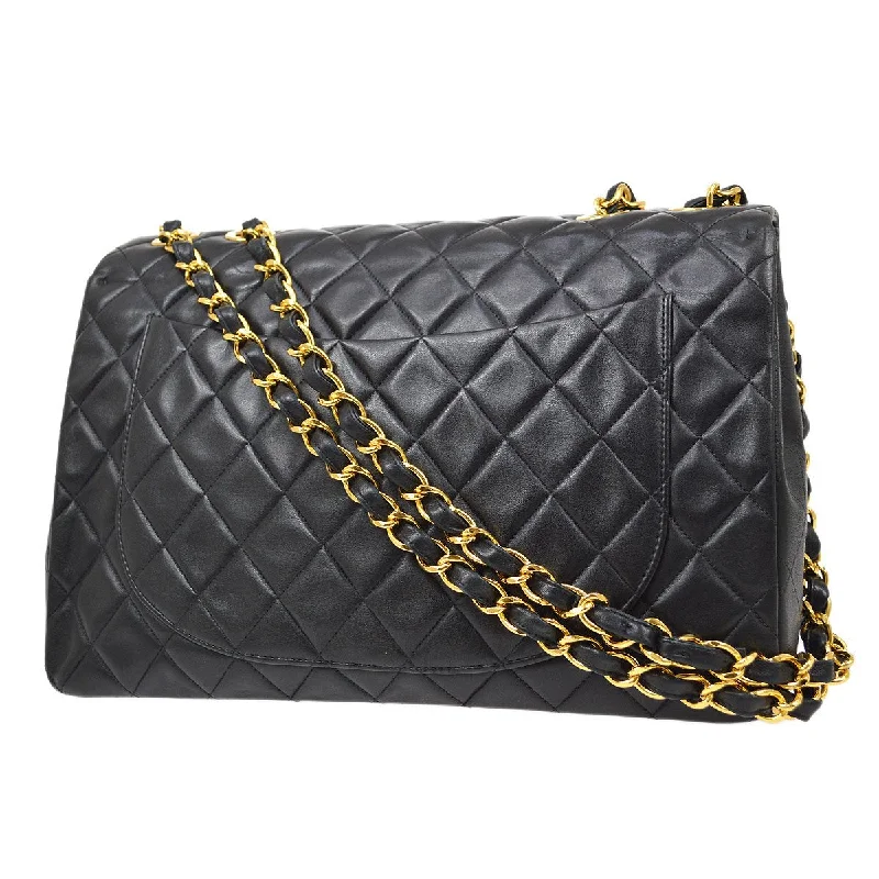 Chanel Chain Strap Handbag for Everyday UseChanel Chain Strap Handbag for Everyday UseCHANEL Classic Flap Maxi Chain Shoulder Bag Black Lambskin 60155