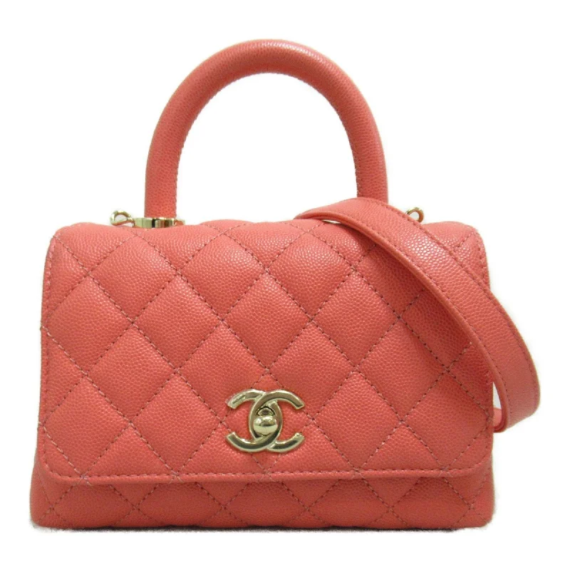 Chanel Luxury Handbag for High - End EventsChanel Luxury Handbag for High - End EventsCHANEL Coco Handle Matelasse 2-way Shoulder Bag Caviar Skin (Grained Calf) Women's Pink