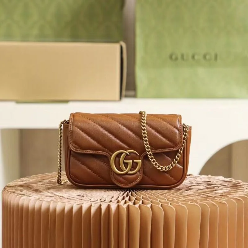 Ladies Gucci handbags with a detachable coin purse insideGucci Luxury - Bags - 003