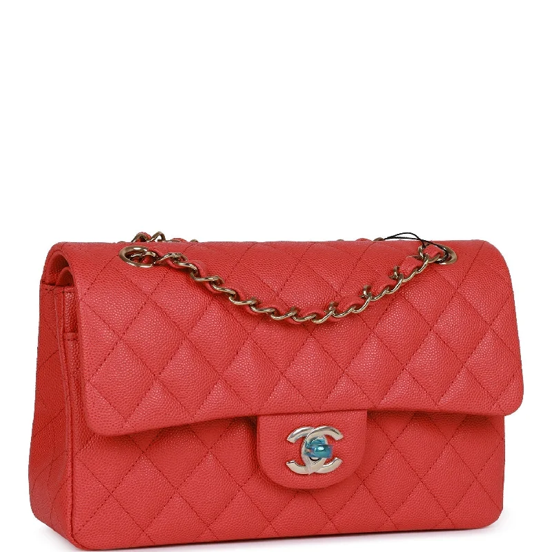 Chanel Small Crossbody Bag for TravelChanel Small Crossbody Bag for TravelChanel Small Classic Double Flap Red Caviar Light Gold Hardware