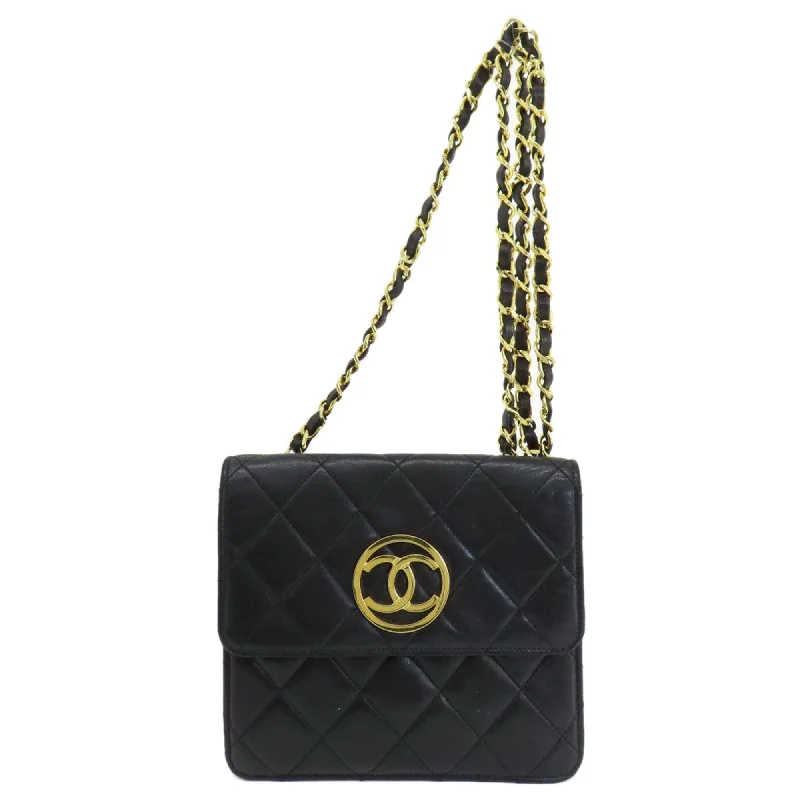 Chanel Luxury Handbag for High - End EventsChanel Luxury Handbag for High - End EventsCHANEL Coco Mark Matelasse Shoulder Bag Lambskin Women's