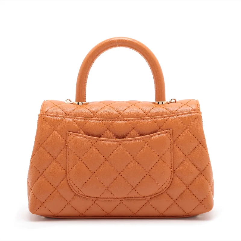 Chanel Classic Flap Bag for Evening PartyChanel Classic Flap Bag for Evening PartyChanel Coco Handle 24 XS Caviar S 2WAY Handbag Orange G  A92990