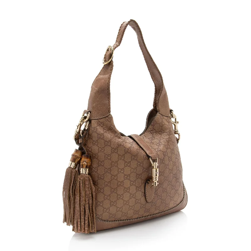 Gucci Marmont bags for women with quilted leather exteriorsGucci Guccissima Leather New Jackie Shoulder Bag (X3hb0o)