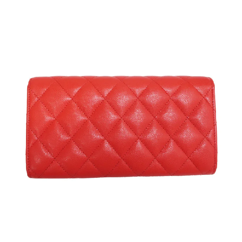 Chanel Limited Edition Handbag for CollectorsChanel Limited Edition Handbag for CollectorsCHANEL Classic Long Flap  Long Wallet Orange S Caviar Coco Mark CC A80758