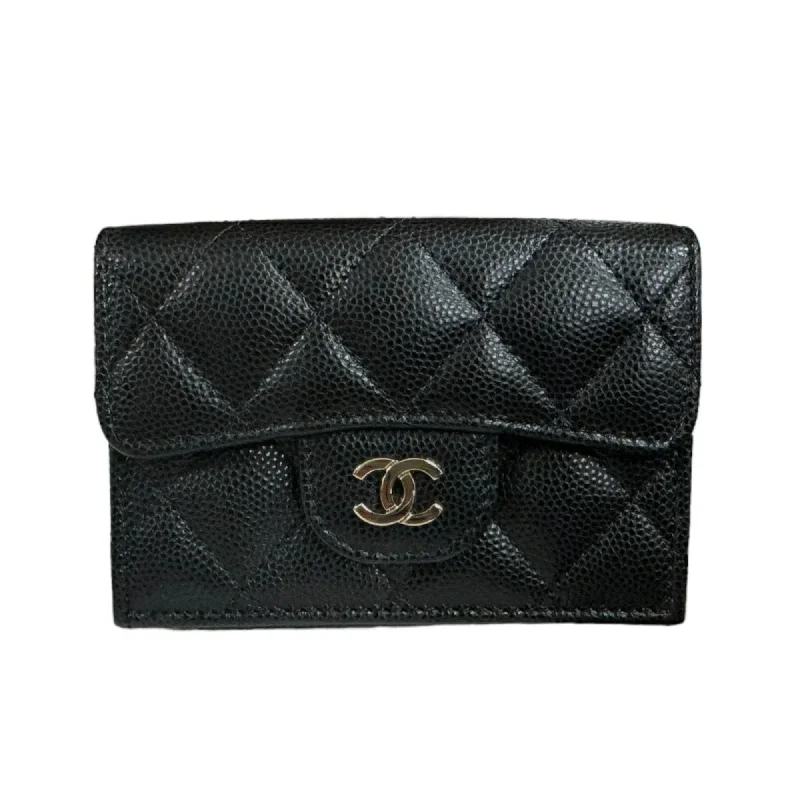 Chanel Limited Edition Handbag for CollectorsChanel Limited Edition Handbag for CollectorsCHANEL Classic Small Flap Wallet Matelasse Coco Mark Tri-fold Caviar Skin AP0230 Women's