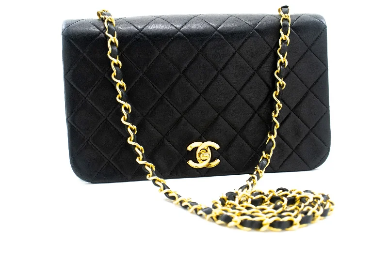 Chanel Vintage Inspired Handbag for Retro LoversChanel Vintage Inspired Handbag for Retro LoversCHANEL Full Flap Chain Shoulder Bag Black Quilted Lambskin