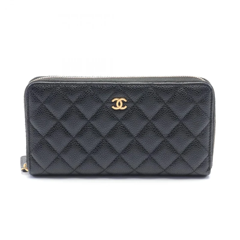 Chanel Lightweight Handbag for Daily ErrandsChanel Lightweight Handbag for Daily ErrandsCHANEL Classic Long Zip Wallet Matelasse Round Caviar Skin Women's Black