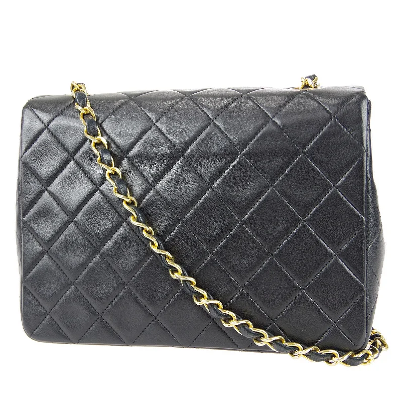 Chanel Black Handbag for Business MeetingsChanel Black Handbag for Business MeetingsCHANEL Classic Flap Square Chain Shoulder Bag Black Lambskin 67730