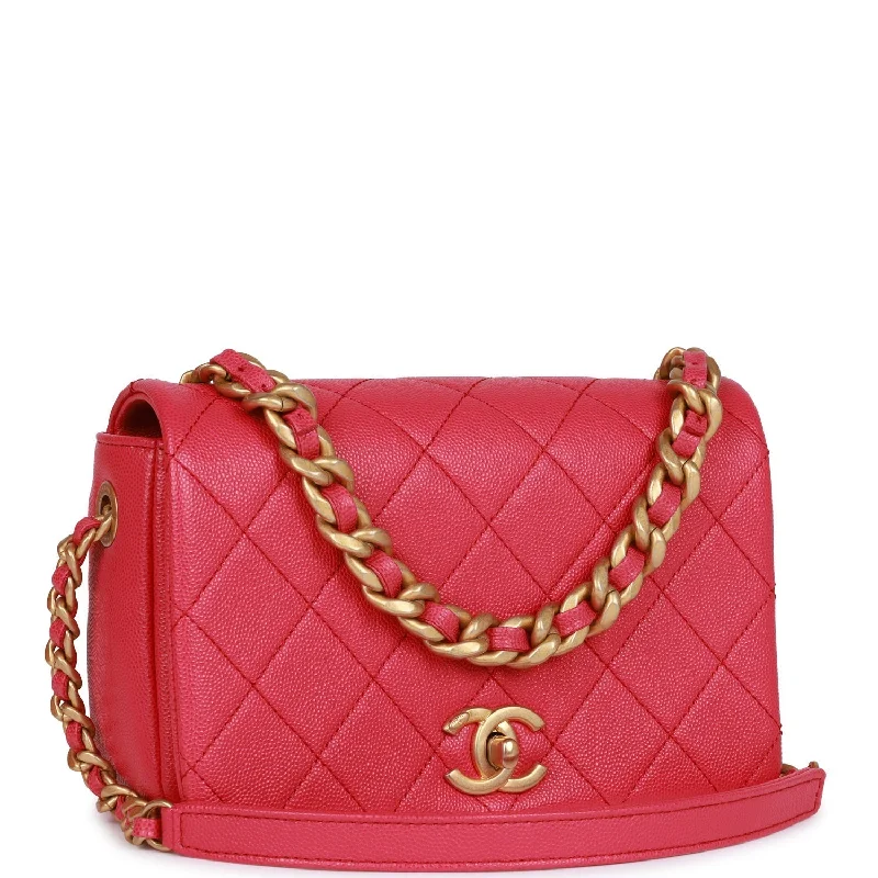 Chanel Luxury Handbag for High - End EventsChanel Luxury Handbag for High - End EventsChanel Fashion Therapy Flap Bag Hot Pink Caviar Gold Hardware