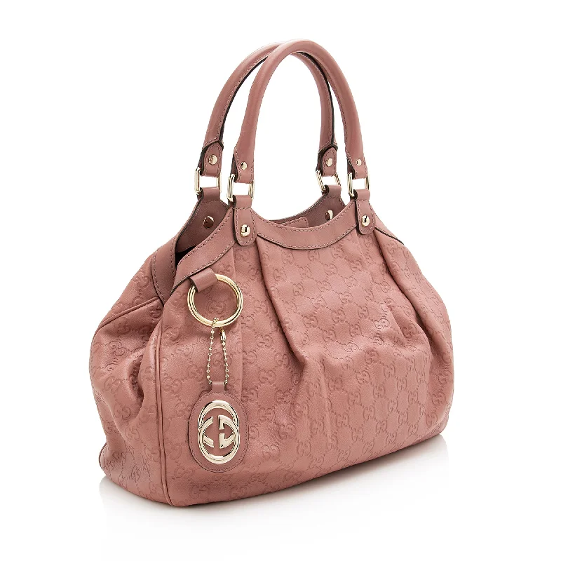 Gucci handbags for women with a patent - leather finishGucci Guccissima Leather Sukey Medium Tote (22673)