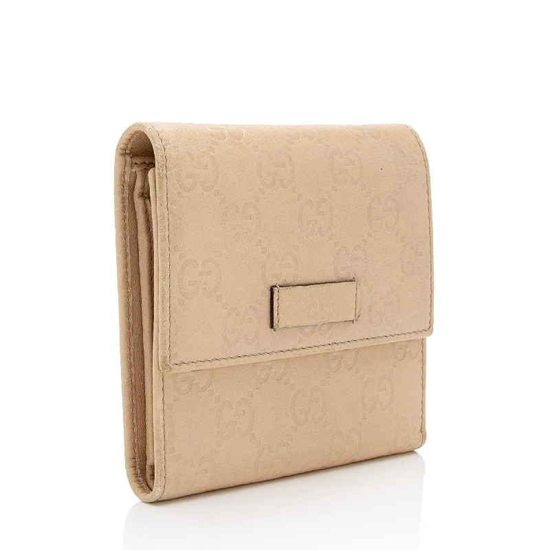 Women Gucci bags with a detachable mirror insideGucci Guccissima Leather French  Wallet (SHF-yJv3Nt)