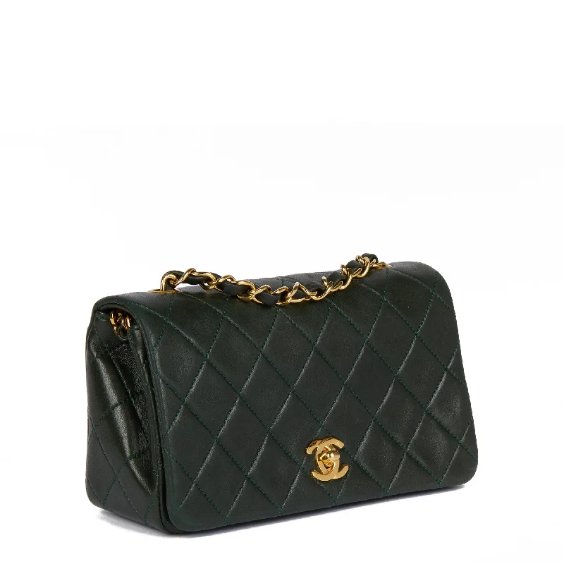 Chanel Limited Edition Handbag for CollectorsChanel Limited Edition Handbag for CollectorsChanel Forest Green Quilted Lambskin Vintage Mini Full Flap Bag