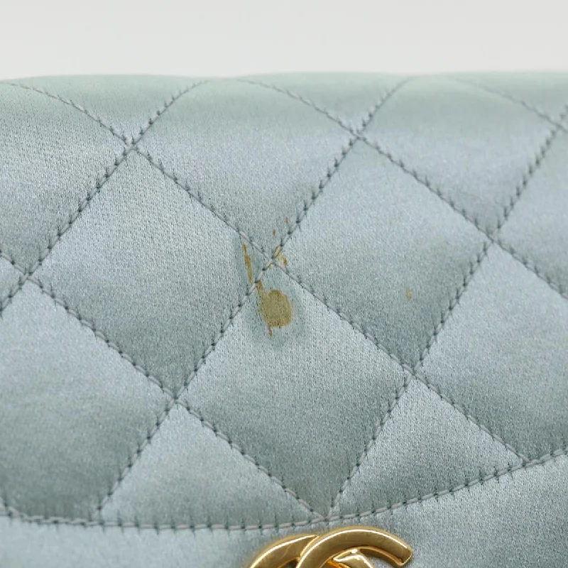 Chanel Classic Flap Bag for Evening PartyChanel Classic Flap Bag for Evening PartyCHANEL Diana Matelasse Shoulder Bag Satin Light Blue CC  33325A