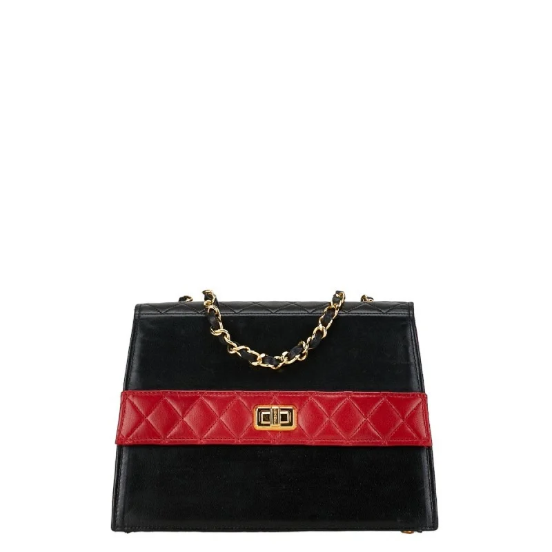 Chanel Small Crossbody Bag for TravelChanel Small Crossbody Bag for TravelChanel Coco Mark Bicolor Chain Shoulder Bag Black Red Gold Leather Women's CHANEL