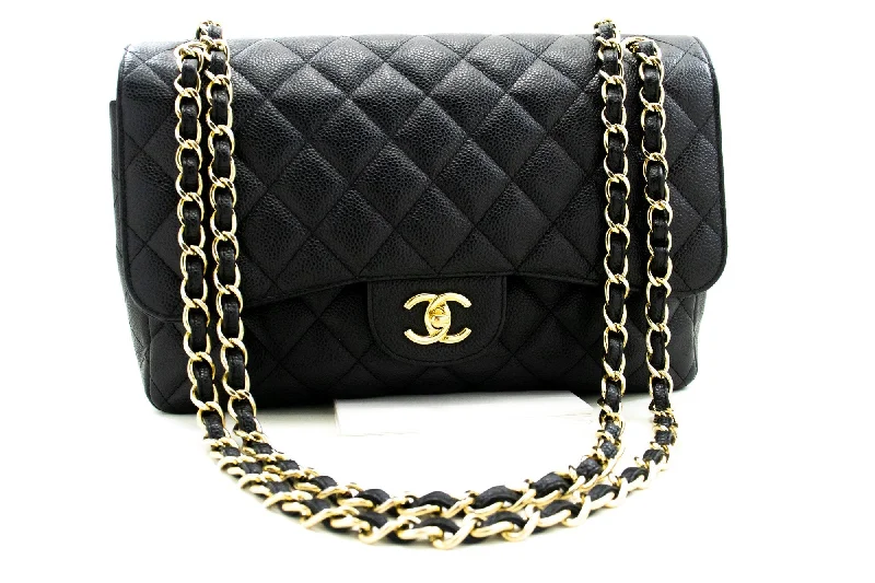 Chanel Limited Edition Handbag for CollectorsChanel Limited Edition Handbag for CollectorsCHANEL Classic Large 11" Chain Shoulder Bag W Flap Black Caviar