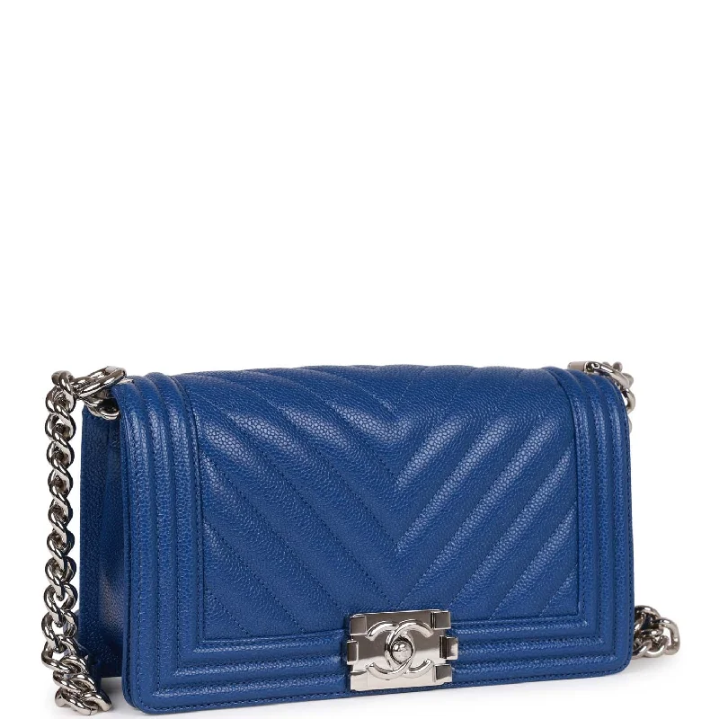 Chanel Small Crossbody Bag for TravelChanel Small Crossbody Bag for TravelChanel Medium Boy Bag Blue Chevron Caviar Silver Hardware