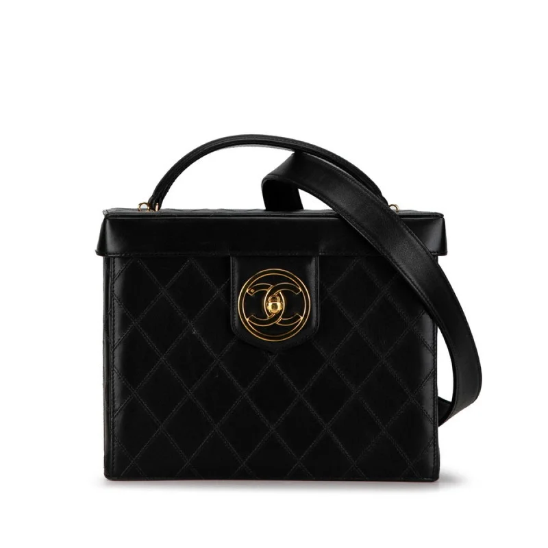 Chanel New Arrival Handbag with Gold HardwareChanel New Arrival Handbag with Gold HardwareChanel Coco Mark Bicolor Handbag Vanity Bag Shoulder Black Leather Women's CHANEL