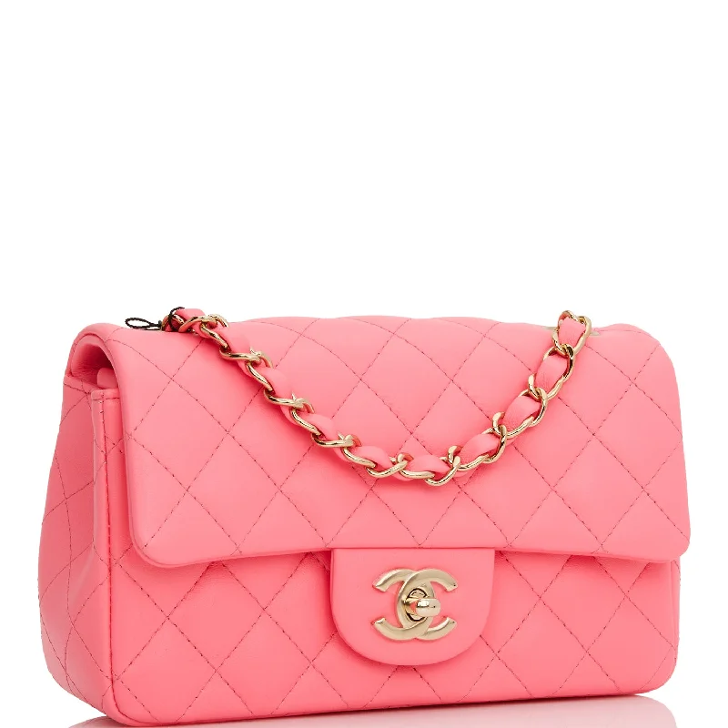 Chanel Colorful Handbag for Spring OutfitsChanel Colorful Handbag for Spring OutfitsChanel Mini Rectangular Flap Bag Pink Lambskin Light Gold Hardware