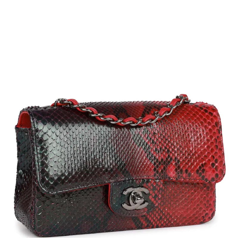 Chanel Vintage Inspired Handbag for Retro LoversChanel Vintage Inspired Handbag for Retro LoversPre-owned Chanel Mini Rectangular Flap Bag Red and Black Python Ruthenium Hardware