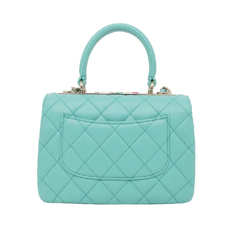 Chanel Small Crossbody Bag for TravelChanel Small Crossbody Bag for TravelCHANEL Coco Handle XS  Handbag Top Handle Turquoise Blue Shoulder GD G A92990