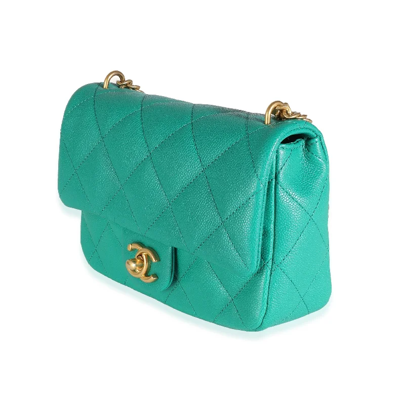 Chanel Lightweight Handbag for Daily ErrandsChanel Lightweight Handbag for Daily ErrandsCHANEL Green Quilted Caviar Sweetheart Mini Flap Bag