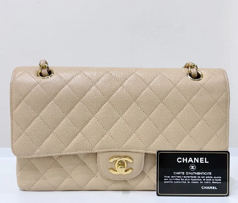 Chanel Limited Edition Handbag for CollectorsChanel Limited Edition Handbag for CollectorsChanel Classic Flap Medium Beige Clair GHW Caviar