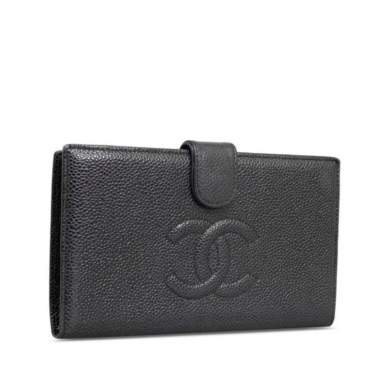 Chanel Vintage Inspired Handbag for Retro LoversChanel Vintage Inspired Handbag for Retro LoversChanel Coco Double Fold Wallet Black Caviar S  Chanel