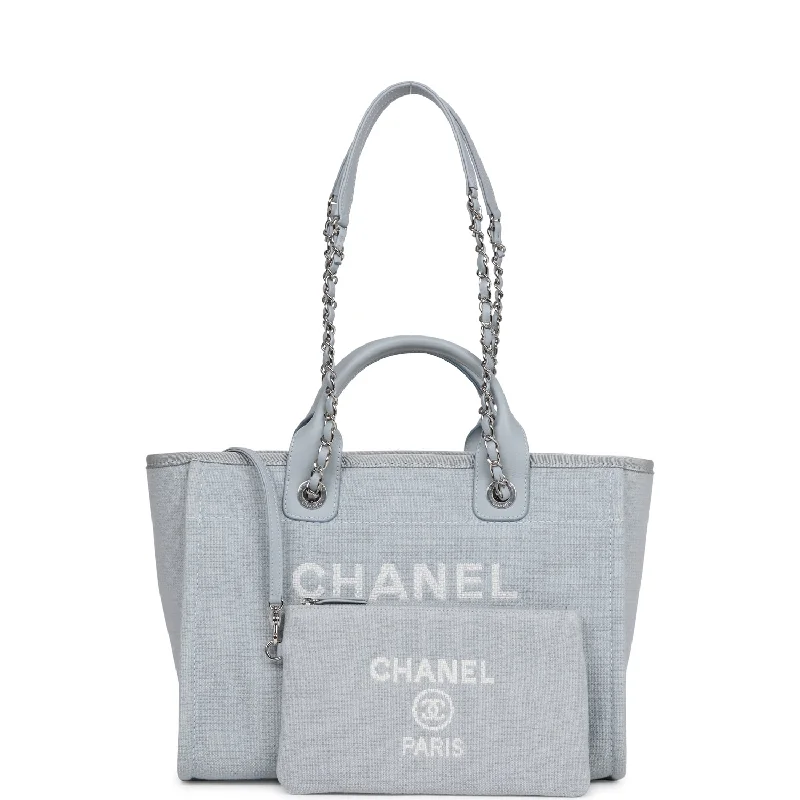 Chanel Black Handbag for Business MeetingsChanel Black Handbag for Business MeetingsChanel Small Deauville Shopping Bag Blue Boucle Silver Hardware