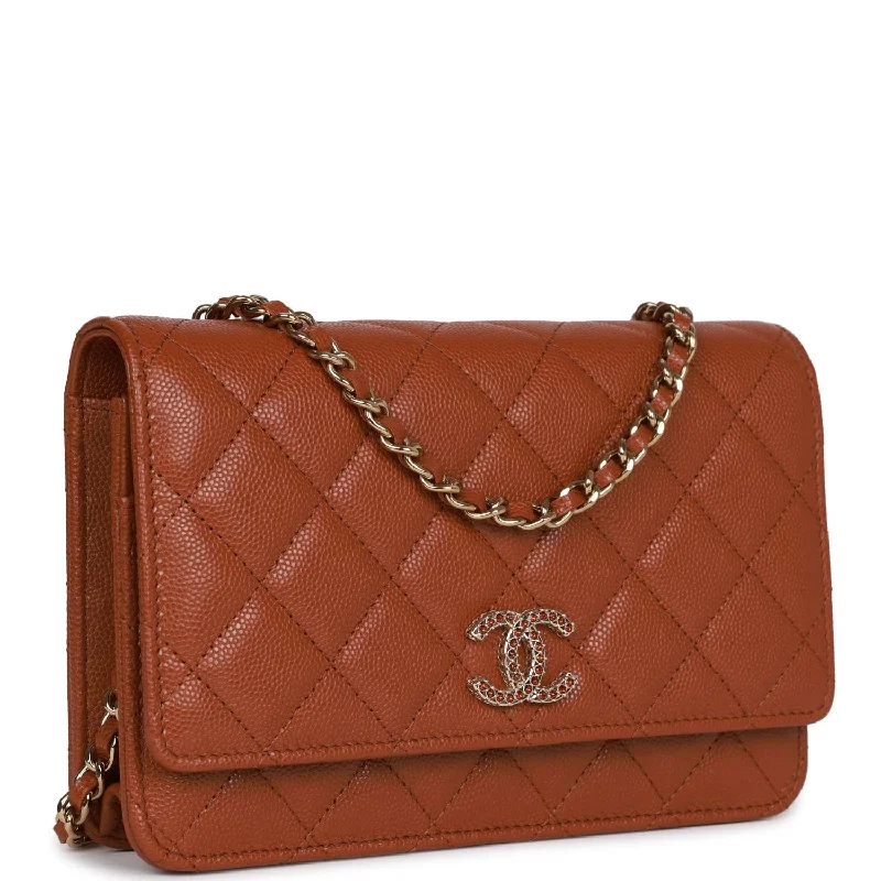 Chanel Small Crossbody Bag for TravelChanel Small Crossbody Bag for TravelChanel Wallet on Chain WOC Brown Caviar Gold Hardware