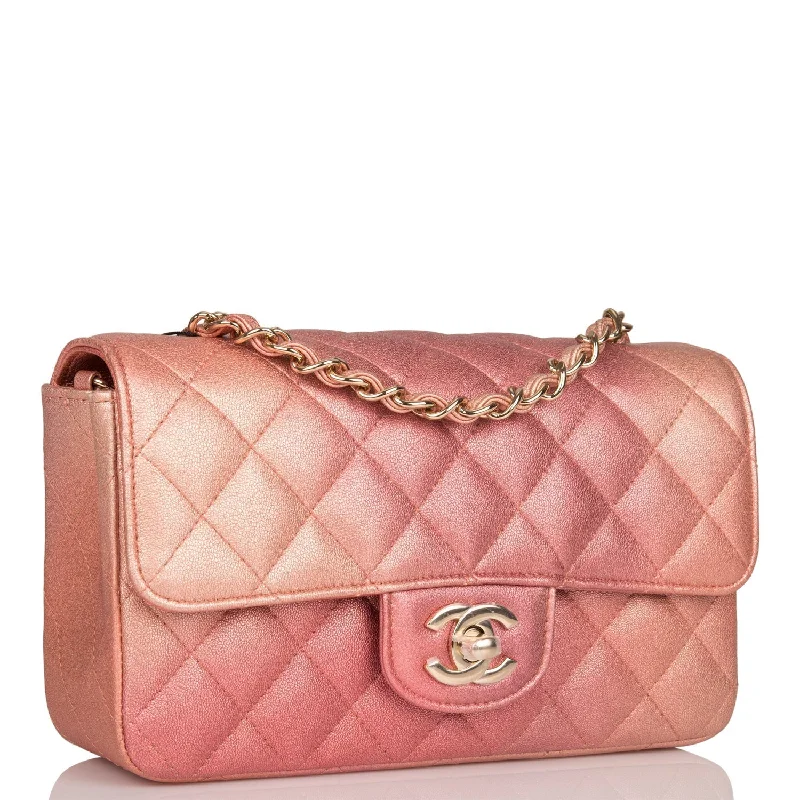 Chanel New Arrival Handbag with Gold HardwareChanel New Arrival Handbag with Gold HardwareChanel Mini Rectangular Flap Bag Pink Ombre Metallic Lambskin Light Gold Hardware