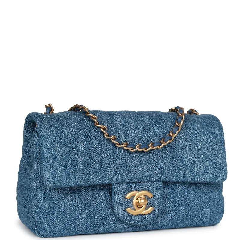 Chanel Vintage Inspired Handbag for Retro LoversChanel Vintage Inspired Handbag for Retro LoversChanel Pearl Crush Mini Rectangular Flap Bag Blue Denim Lambskin Antique Gold Hardware