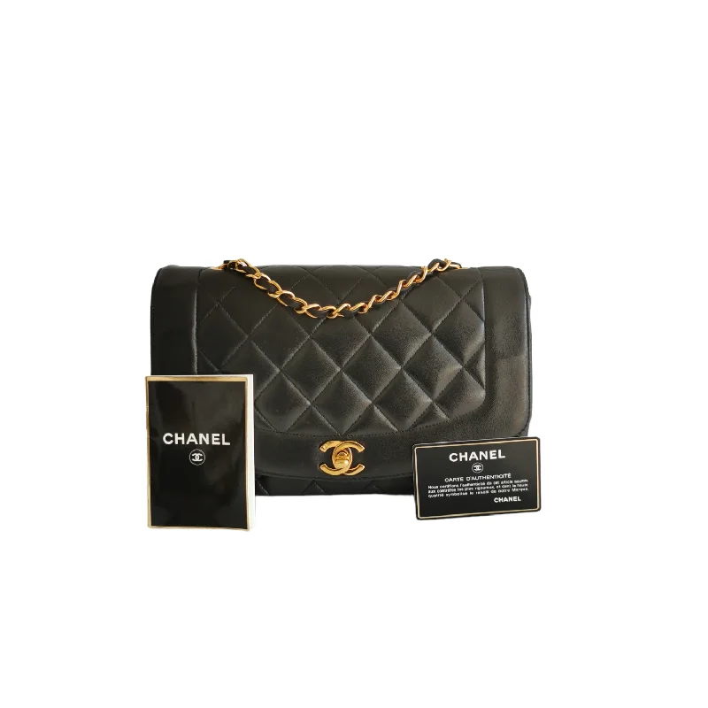 Chanel Small Crossbody Bag for TravelChanel Small Crossbody Bag for TravelChanel Diana Medium Black Lambskin Gold