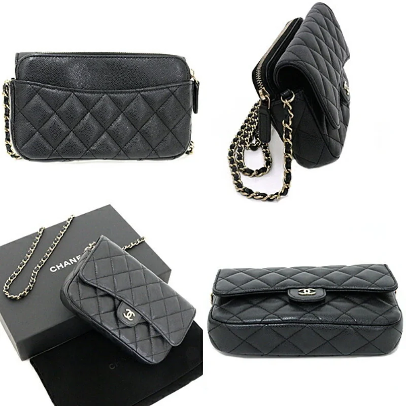 Chanel All - Match Handbag for Versatile StylingChanel All - Match Handbag for Versatile StylingCHANEL Flap Phone Case Chain Shoulder Bag Matelasse Caviar AP2096 Black